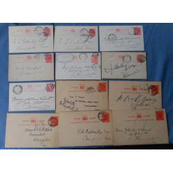 (AT1045L) TASMANIA · a useful assembly of 19 used postal cards - QV and KEVII issues · condition is a little mixed however "dog howlers" have been discarded ..... please view both largest images (19)