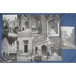 (BB1289L) VICTORIA · c.1910: 17 different real photo style cards by the same publisher with mainly exterior views of MELBOURNE UNIVERSITY all in excellent to VF condition · includes several postally used examples (2 images)
