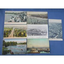 (BB1382L) SOUTH AUSTRALIA · 1904/14: selection of mostly used postcards featuring views of ADELAIDE and ENVIRONS · condition ranges from VG to F .... please view both largest images (13)