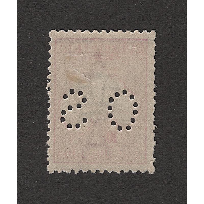 (BB15125) AUSTRALIA · 1916: fresh CTO 10/- grey & pink Roo (3rd Wmk) perf OS BW 48Awa · clean hinge remnant on back · fine condition · c.v. AU$200 (2 images)