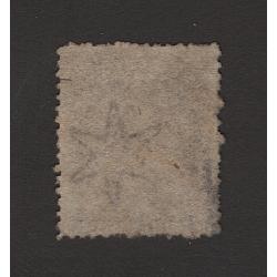 (BB15141) NEW ZEALAND · 1867: used 3d lilac QV FFQ (Large Star wmk · perf.12½) SG 117 · 2 tiny paper inclusions on back o/wise in a very collectable condition · c.v. £45 (2 images)