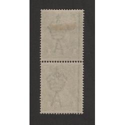 (BB15151) AUSTRALIA · 1924: M/MLH vertical pair of 1d green KGV defins (S Wmk) with varieties NECK FLAW and WATTLE LINE BW 77(4)f,h · see full description · total c.v. AU$100 (2 images)