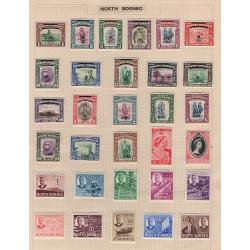 (BB15177L) NORTH BORNEO · 1888/1963: 5 pages with a mounted M/U collection of 128 stamps · condition a little mixed in places but there's plenty of excellent material here with which to make "a start" · see all five largest images (128)