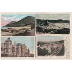 (BB15213) NEW SOUTH WALES · 7 pre-WWI postcards featuring "Town & Country" views · includes scarcer · condition is excellent to fine throughout · please view both largest images (7)