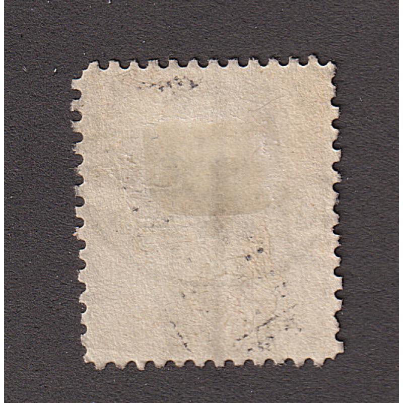 (BB1841) TASMANIA · 1909: 3d yellow Numeral S/Duty surcharged 1s. in black (perf.11.5x11) Craig 7.102a · cancelled with STAMP ACT cds · Elsmore online c.v. AU$280 (2 images)