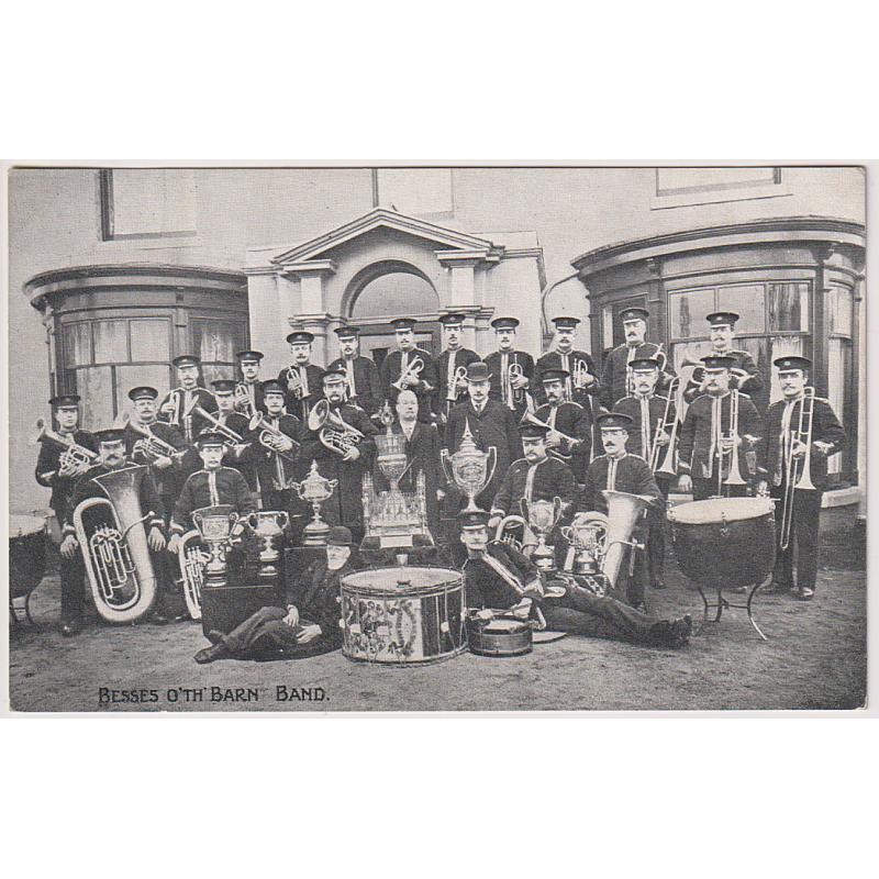 (BB1887) AUSTRALIA · 1907: unused 'Art Series' card with portrait of the British  BESSES O'TH'BARN Brass Band which was touring Australia & New Zealand at this time · fine condition