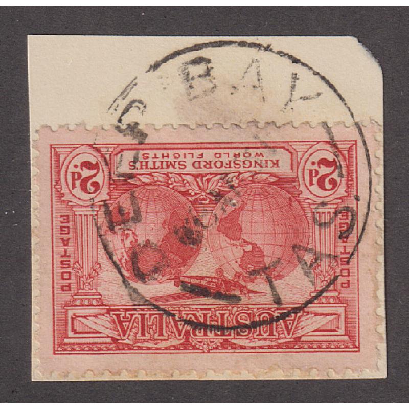 (CT1101) TASMANIA · 1931: a fully-framed and clear strike of the DEEP BAY Type 4a cds on piece · postmark is rated 4R