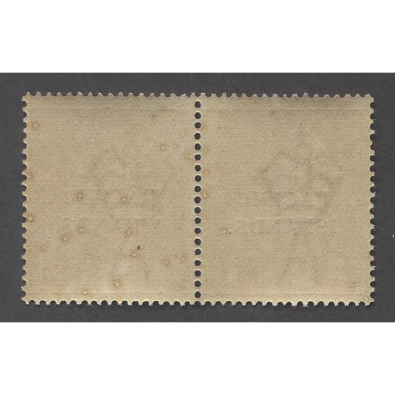 (DA1108) AUSTRALIA · 1918: MNH Die II/Die II pair of overprinted 1d red KGV SG 103b · a couple of imperfections so please see the full description and largest images · total c.v. for &#039;singles&#039; = £220