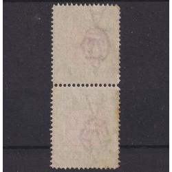(DA1131) AUSTRALIA · 1922: lightly used vertical pair of 1d carmine/pale yellow-green Postage Dues (Crown/A wmk · perf.14) with INVERTED WATERMARK BW 106Ba · Starling certificate (2023) · see full description for more details  (3 images)