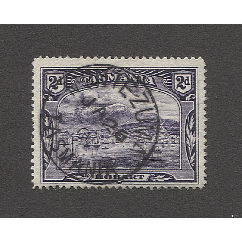 (DA15015) TASMANIA  · c.1900: a full clear impression of the MONTEZUMA Type 1 cds on a 2d Pictorial · postmark is rated RRR-(10)