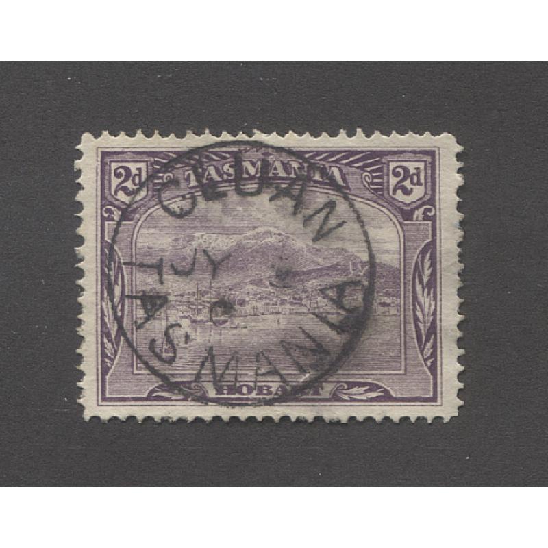 (DA15016) TASMANIA  190_: a fully-framed clear strike of the CLUAN Type 1 cds on a 2d Pictorial · postmark is rated R+(9)