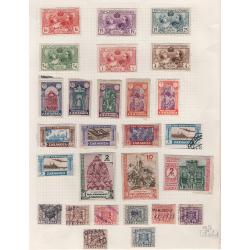 (DB1503L) SPAIN · 5 pages of mainly M/U 1930s Civil War era local and propaganda stamps in a mixed condition · mixed condition · 100+ stamps + 5 s/sheets