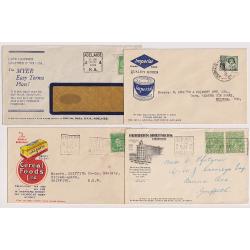(DM1053) AUSTRALIA · 1937/59: 7x used advertising covers · food producers, department stores and a seller of tobacco accessories · any imperfections are minor .... see both largest images (7)