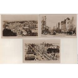 (EE15003) AUSTRALIA · 1920s: six different Commonwealth Immigration Office real photo cards by Rose Stereograph featuring views of all state capital cities · F to VF condition throughout (2 images)