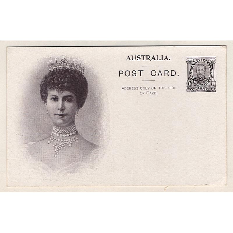 (EE15020) AUSTRALIA · 1911: unused 1d purple-black KGV Coronation postal card BW P10(1)A in fine condition · c.v. AU$100