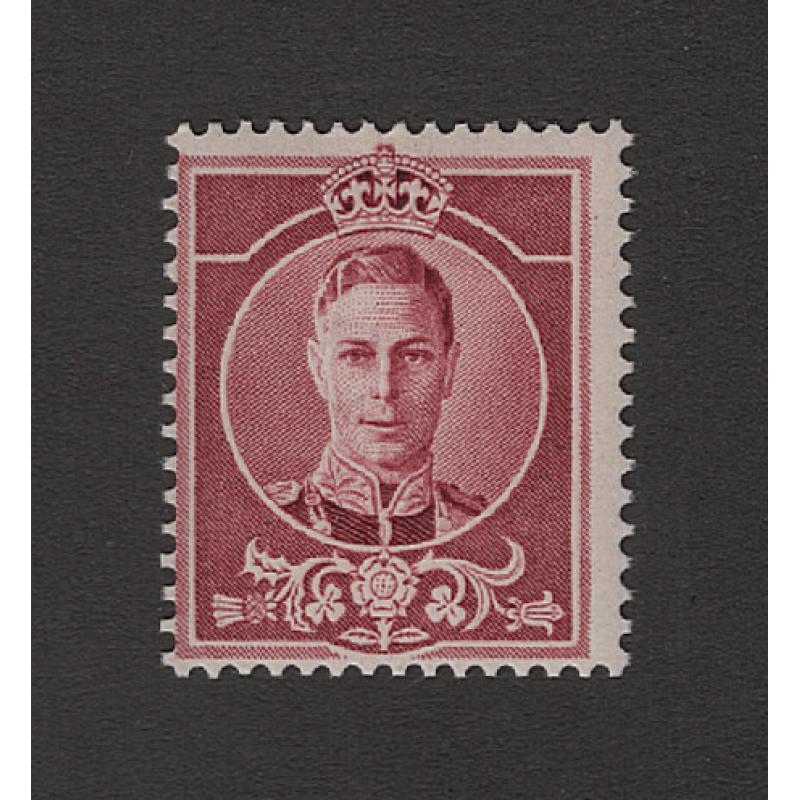 (EW1500) GREAT BRITAIN · c.1937: fresh MNH "dummy stamp" printed in claret on unwatermarked paper (perf.15x14) by Waterlow to promote their "Rotaglio" printing process