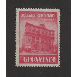 (GG151204) SOUTH AUSTRALIA · AUSTRALIA  1936: MNG ADELAIDE CENTENARY poster stamp produced by THE GROSVENOR HOTEL on North Terrace · fine conditiion