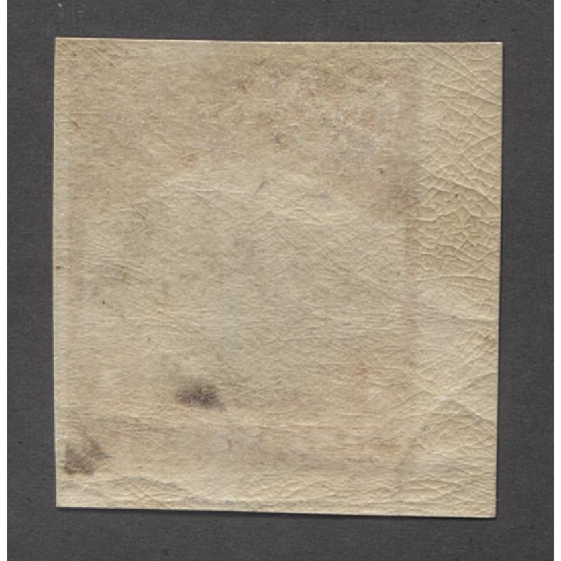 (GM1138) COOK ISLANDS · 1920: imperf PLATE PROOF of 1d Wharf at Avarua (SG 71) in issued colours on gummed paper · some gum imperfections so please view both largest images