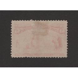 (JB15077) UNITED STATES · 1893: finely used $1 salmon Columbian Scott #241 · slightly uneven base perfs o/wise in fine condition · c.v. US$650