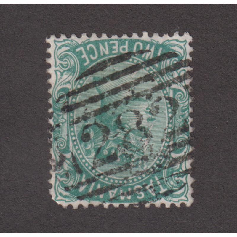 (JB1585) TASMANIA · a clear impression of BN282 used at HAMILTON ROAD then ORMLEY on a 2d QV S/face · postmark is rated RR