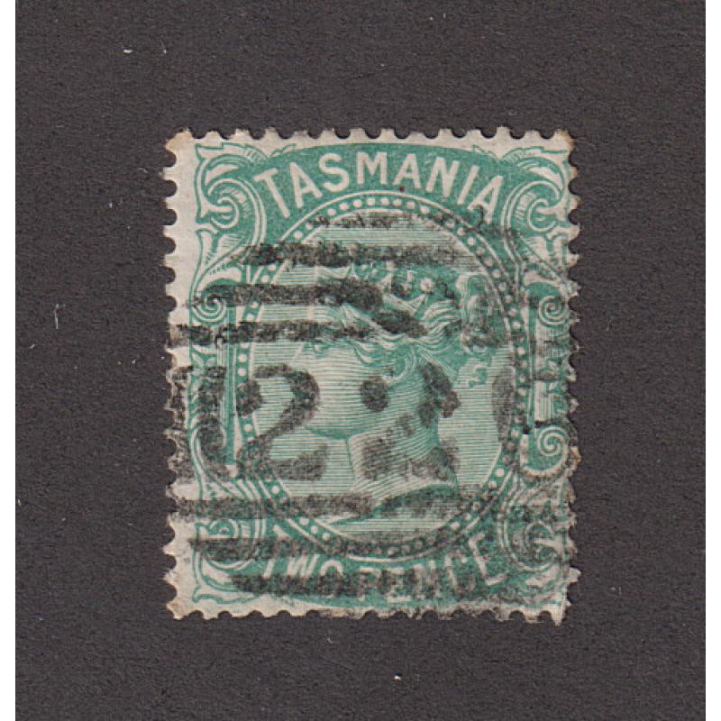 (JB1624) TASMANIA · clear central strike of BN226 used at BLACK SUGAR LOAF on a 2d QV S/face · postmark is rated RRR
