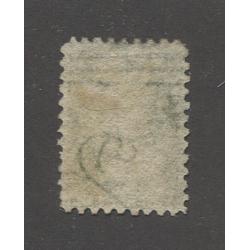 (JB1962) TASMANIA · 1860s: mint 2d yellow-green QV Chalon perf.10 SG 60 with sheet margin watermark lines at the top · most of original gum · c.v. £800 · ex Dr. O.G. Ingles (2 images)