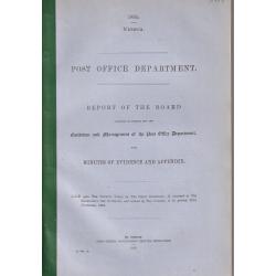 (JE1017L) VICTORIA · 1855/57: soft bound parliamentary papers (ENQUIRY INTO THE) CONDITION AND MANAGEMENT OF THE POST OFFICE DEPARTMENT (1855) and AUSTRALIAN MAILS (1856/57) · both items in fine condition