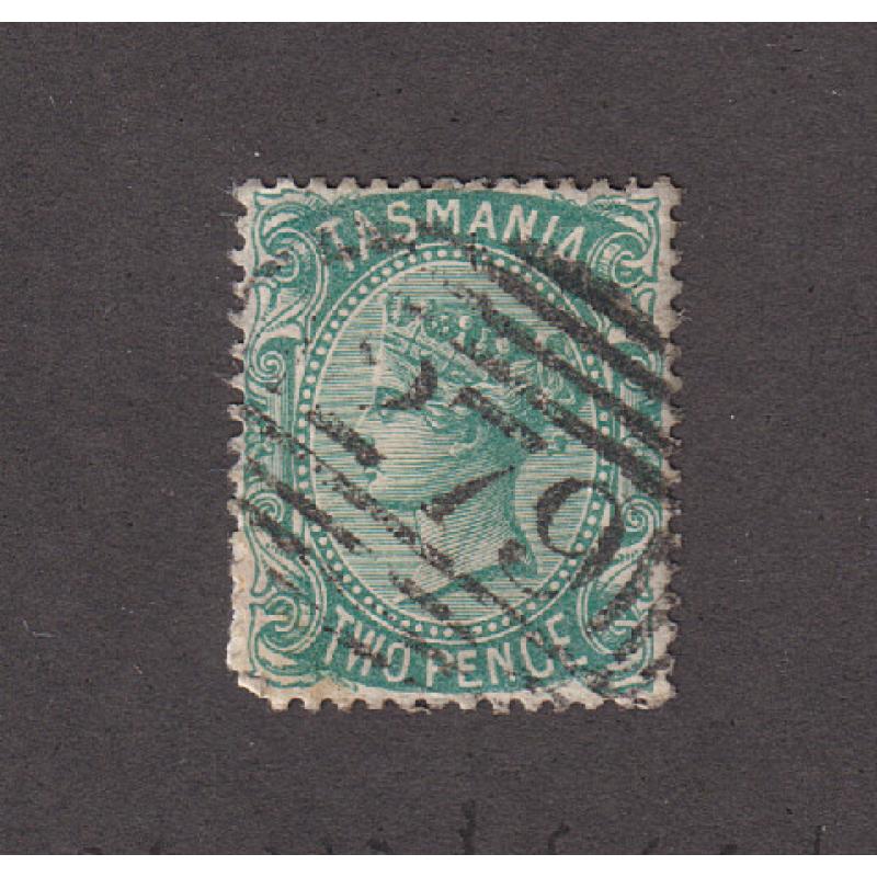 (JFC902) TASMANIA · a clear central strike of BN279 used at SHIPWRIGHT&#039;S POINT on a 2d QV S/face · postmark is rated RR