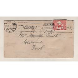 (KB15138) TASMANIA · 1914: Bankruptcy Court Launceston notice mailed to wife of Ronald Smith at Forth · condition as per 3 largest images