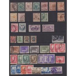 (KK1331A) ITALY · binder housing mainly used oddments - p/dues, parcel stamps, express, colonial issues,  Aegian Islands, Rhodes, AMG, etc · 1100+ stamps · mixed condition ·some good "pickings"  should be found here! (9 sample images)