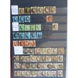 (KK1337A) BELGIUM · 64 page KABE s/book housing an extensive collection of mainly used sets and oddments · some duplication, especially the earlier issues · "pickings" should abound · 2000++ stamps (12 sample images)
