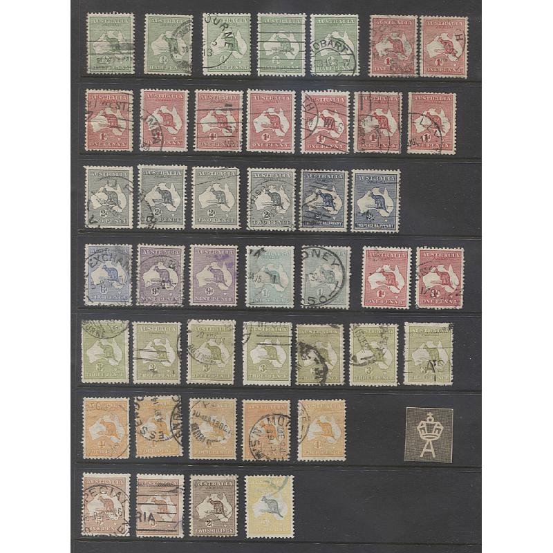 (KK15006L) AUSTRALIA · four Hagners housing 130+ used Roos to £2 (space-filler) · mixed condition but anything "too dreadful" have been discarded· unlikely to have been checked for anything except postmarks (4 images)