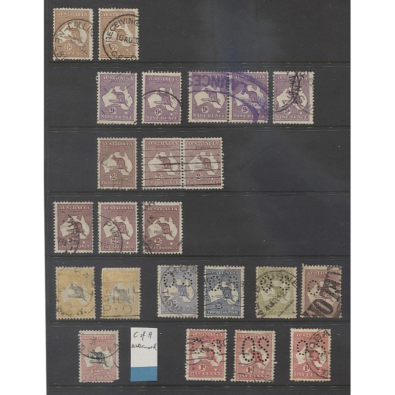 (KK15006L) AUSTRALIA · four Hagners housing 130+ used Roos to £2 (space-filler) · mixed condition but anything "too dreadful" have been discarded· unlikely to have been checked for anything except postmarks (4 images)