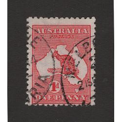 (LD1501) AUSTRALIA · 1913: used Die 2 1d red Roo with an INVERTED WATERMAK BW 3Aa · see both largest images · c.v. AU$75 (2 images)