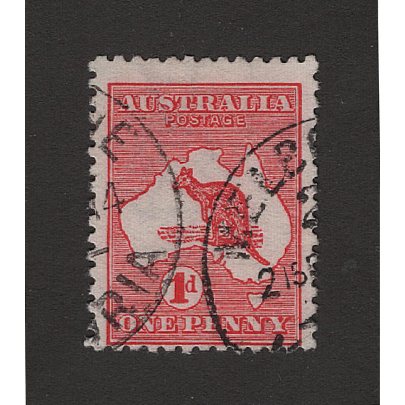 (LD1501) AUSTRALIA · 1913: used Die 2 1d red Roo with an INVERTED WATERMAK BW 3Aa · see both largest images · c.v. AU$75 (2 images)