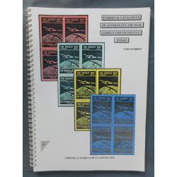 (MM1282A) EXHIBIT & CATALOGUE OF AUSTRALIAN AIR MAIL LABELS AND VIGNETTES 1920 - 60 by Tom Frommer published by the Cinderella Stamp Club of Australasia in 1995 · 24/100 copies printed · spiral bound with 120pp · "as new" (3 sample images)
