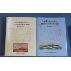 (MM1398B) UNDERSTANDING TRANSATLANTIC MAIL VOLUMES 1 & 2 by R. Winter published by the APS in 2006/09 · both hardcover editions are in "as new" condition (2 sample images)
