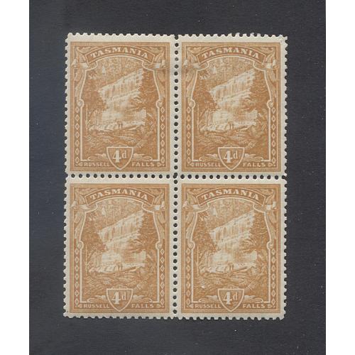 Australia Tasmania 4d deep orange buff stamp SG 234 Perforated T 