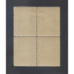(MM15019) TASMANIA · 1909: very fresh M/MNH block of 4x 4d orange-buff Pictorials perf.11 SG 247ba · lovely item ex Groom · total c.v. £260 (2 images)