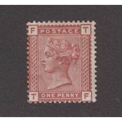 (MP1009) GREAT BRITAIN · 1880: mint 1d Venetian red QV SG 166 · o/c to left with some perf tips with light gum toning but better than a space-filler · c.v. £35 · $5 STARTER!!
