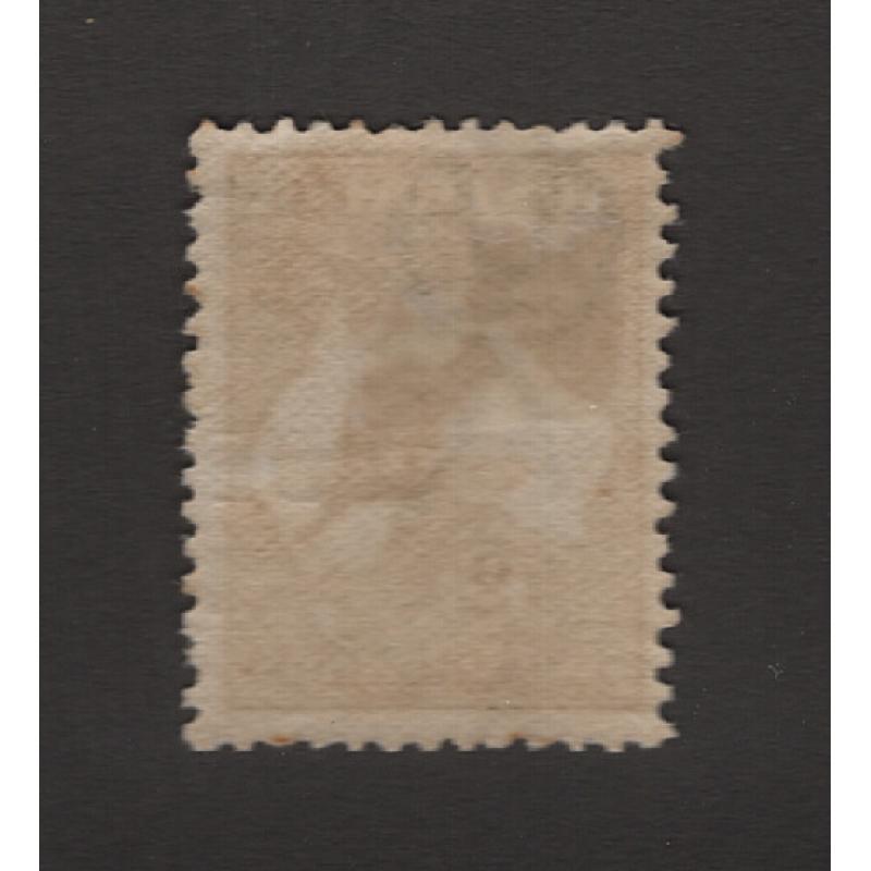 (PB1516) AUSTRALIA · 1913: CTO 2/- brown Roo (1st Wmk) BW 35wb · some minor gum disturbance and clean hinge remnants so please view both largest images · excellent colour and appearance from the business side · c.v. AU$300 (2 images)