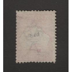 (PB1518) AUSTRALIA · 1913: lightly used 10/- grey & pink Roo (1st Wmk) BW 47A · o/c to R with some shortish perf tips on the RH side but a very collectable example · c.v. AU$1100 (2 images)