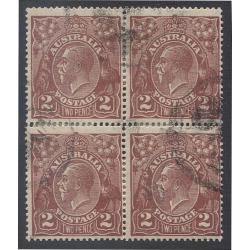 (PE15015L) AUSTRALIA · 1924/28: specialist pages housing MNH/used Die I / II 2d red-brown KGV defin multiples with minor varieties explained and plated ...... see largest images · c.v. for stamps alone AU$150 (3 items)