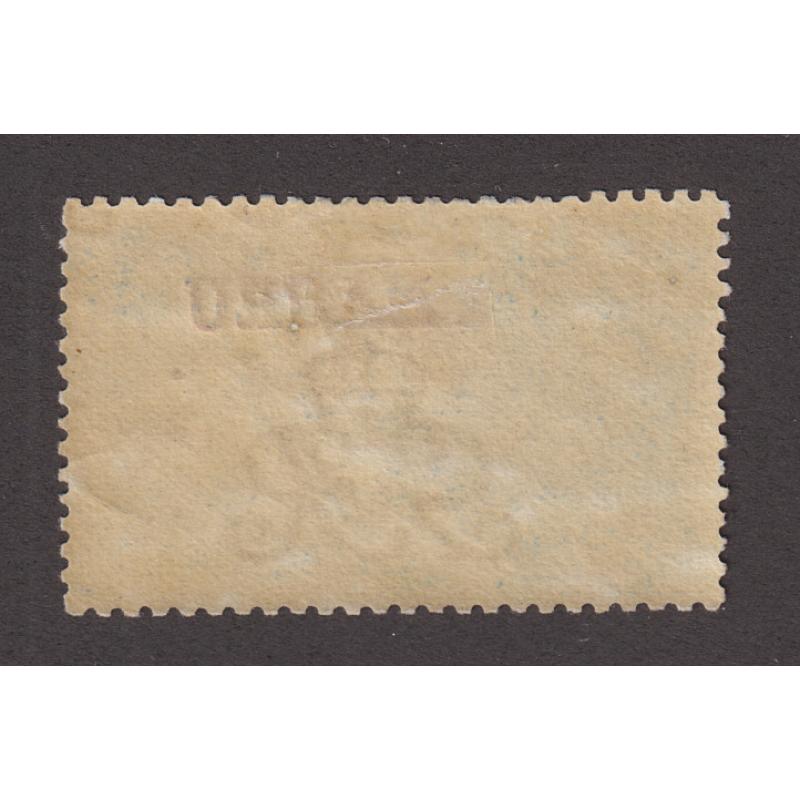 (PR1022) NAURU · 1916: mint 10/- pale blue Seahorses (DLR print) optd NAURU SG 23 · some very mild gum disturbance however the overall condition of this well-centred stamp is excellent · c.v. £275 (3 images)