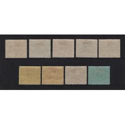 (PR1657) BERMUDA · 1921: mint Tercentenary set SG 68/76 in excellent condition front/back · c.v. £100 (2 images)