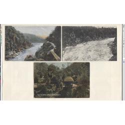 (PT10000)  TASMANIA · six cards by Spurling, Cox, Valentine et al each with a different view of CATARACT GORGE, LAUNCESTON · all have been used and condition is a little mixed so please view the largest images (6)