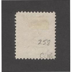 (PY10004) TASMANIA · 1906: VFU 10/- mauve & brown QV Key Plate (Crown/A wmk · perf.12½) SG 258 · please see full description · c.v. £275 (2 images)