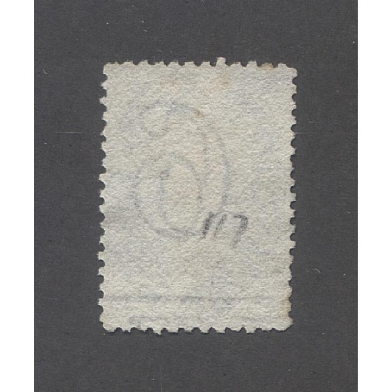 (PY10032) TASMANIA · 1864/68: finely used 6d dull cobalt QV Chalon perf.12½ SG87 · nice condition · c.v. £100