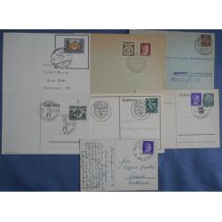 (QQ1095) GERMANY · 1933/43: 14 different COMMEMORATIVE POSTMARKS of covers and cards including pictorial types · excellent to fine condition throughout (2 images)