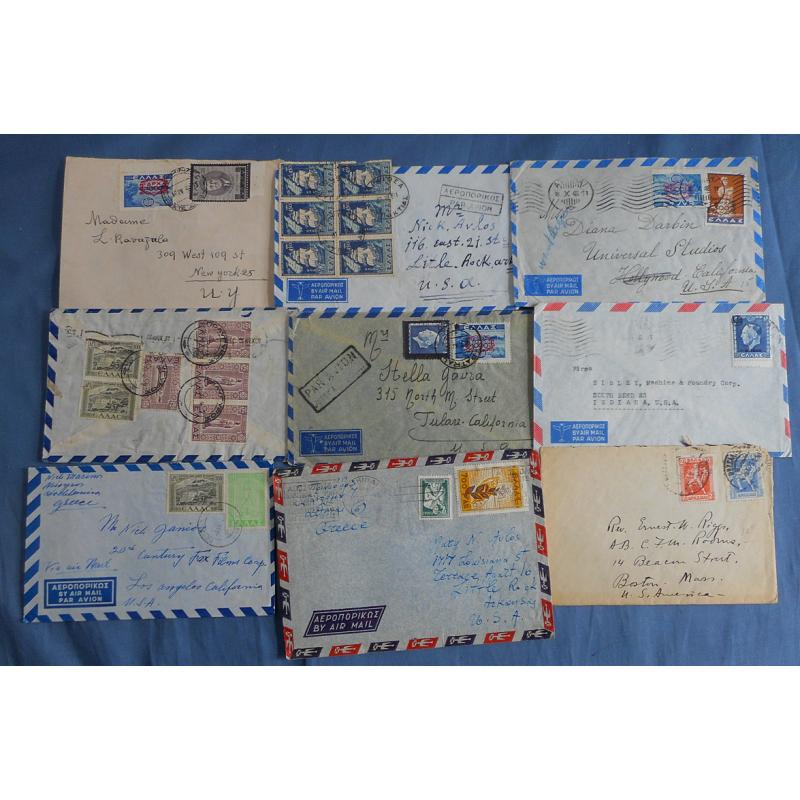 (QQ1271L) GREECE · 1920s/70s: small bundle of 33 covers and postcards from the period mainly to foreign destinations · overall condition is excellent · includes some useful items · see all four largest images (33)